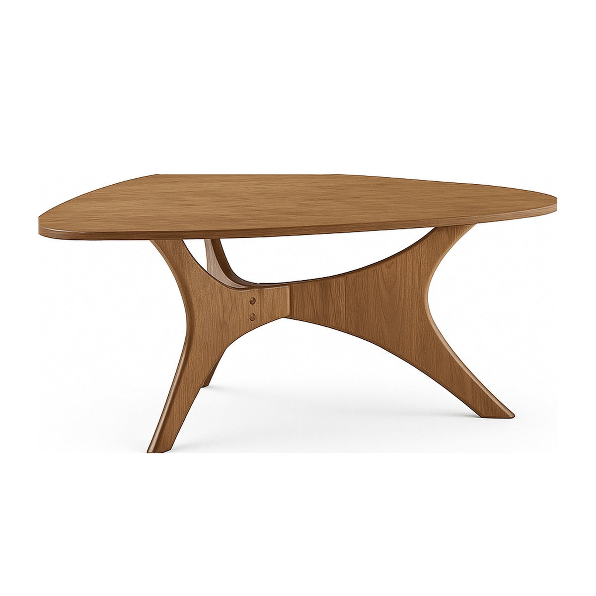Blaze Organic Wood Coffee Table – Sculptural 3-Leg Modern Center Table