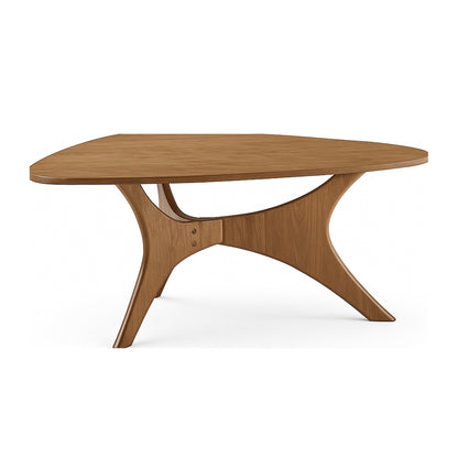 Blaze Organic Wood Coffee Table – Sculptural 3-Leg Modern Center Table