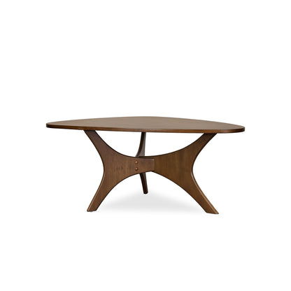 Blaze Organic Wood Coffee Table – Sculptural 3-Leg Modern Center Table