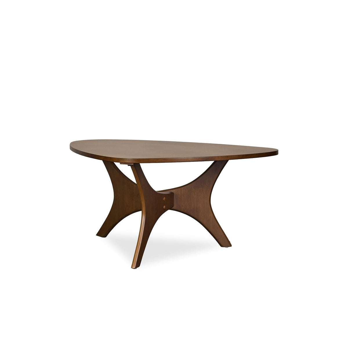 Blaze Organic Wood Coffee Table – Sculptural 3-Leg Modern Center Table