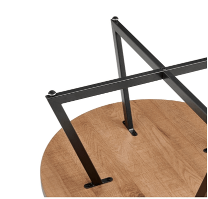 Courtdale Round Coffee Table – 31.5" Modern Wood Finish Living Room Center Table