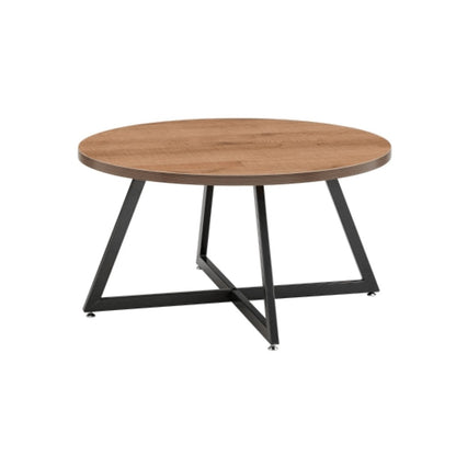 courtdale-round-coffee-table-brown-front