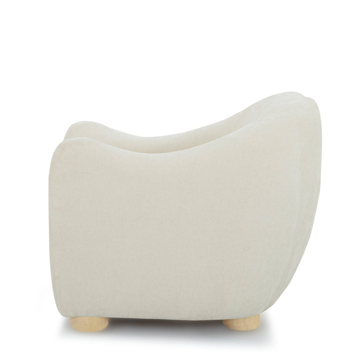 Joss Modern Mid-Century Armchair – 33" Square Lounge Chair in Toffee, Bone or Walnut