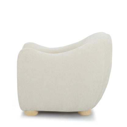 Joss Modern Mid-Century Armchair – 33" Square Lounge Chair in Toffee, Bone or Walnut