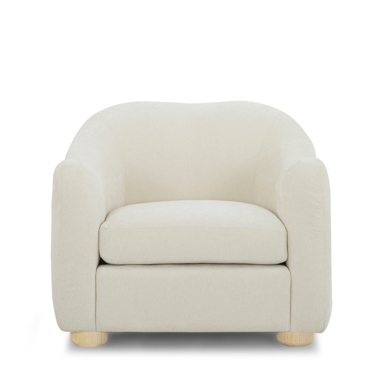 Joss Modern Mid-Century Armchair – 33" Square Lounge Chair in Toffee, Bone or Walnut
