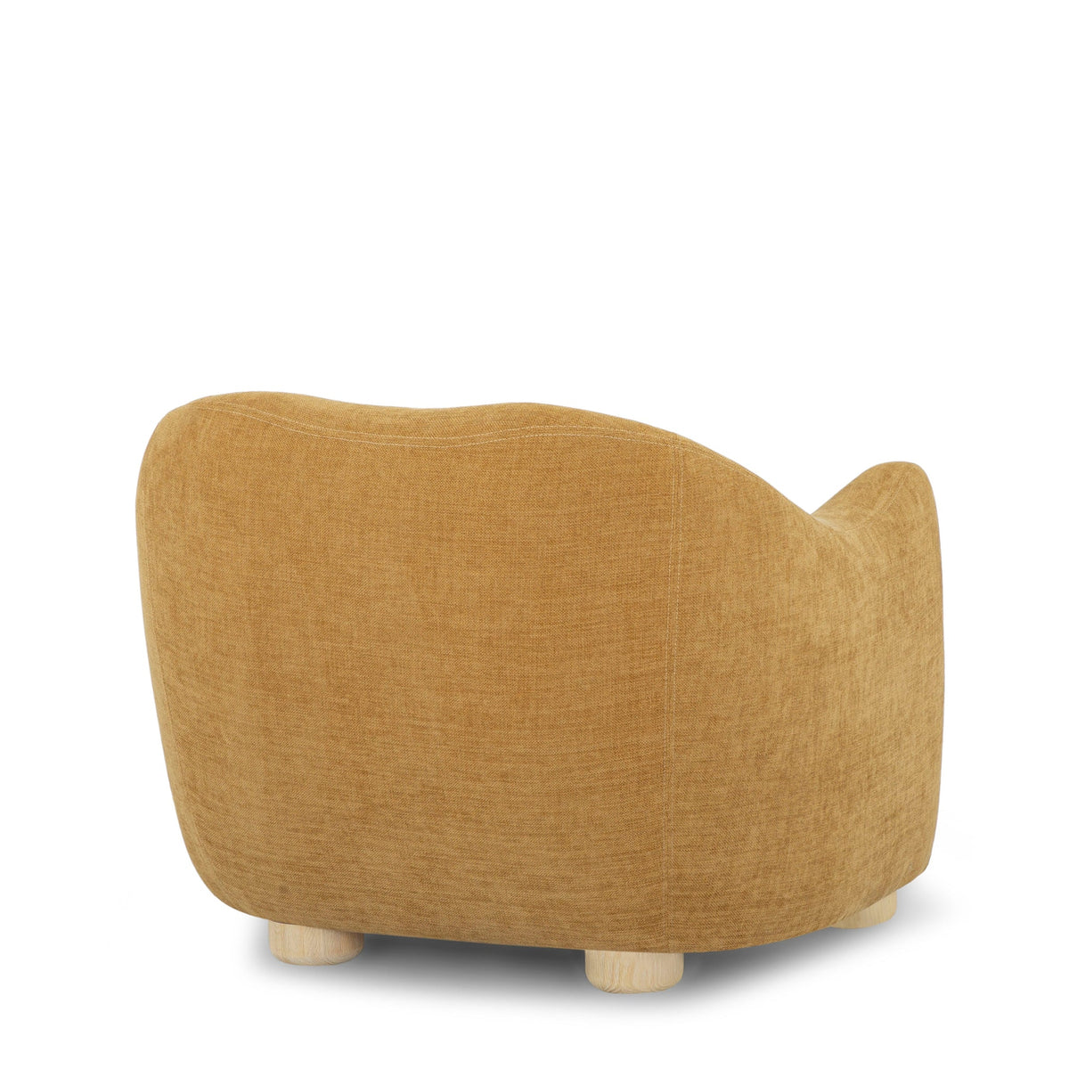 Joss Modern Mid-Century Armchair – 33" Square Lounge Chair in Toffee, Bone or Walnut