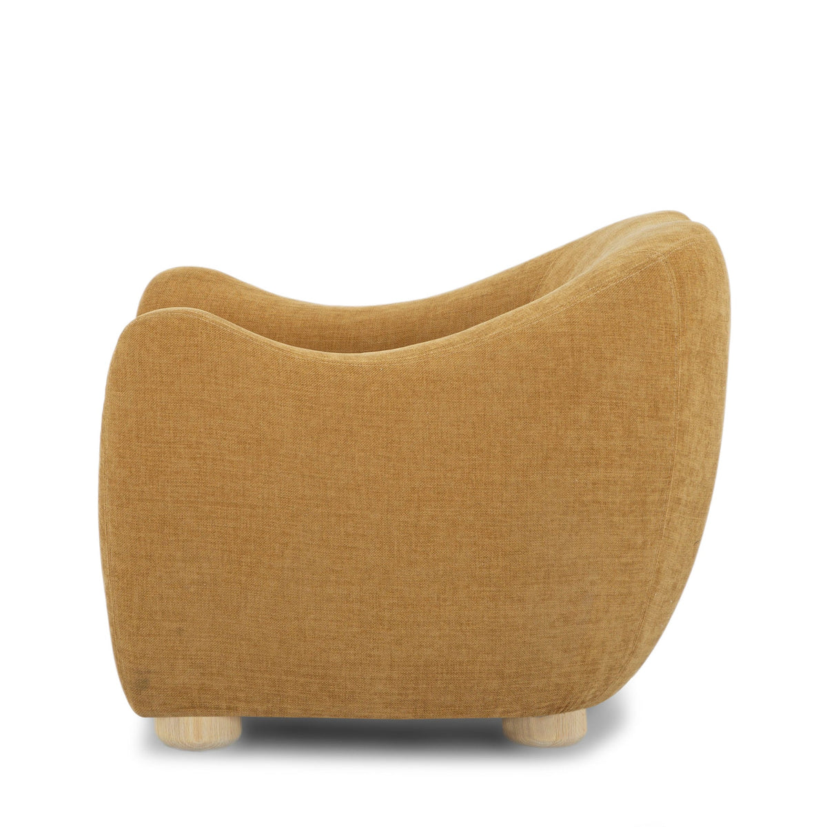 Joss Modern Mid-Century Armchair – 33" Square Lounge Chair in Toffee, Bone or Walnut