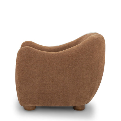 Joss Modern Mid-Century Armchair – 33" Square Lounge Chair in Toffee, Bone or Walnut