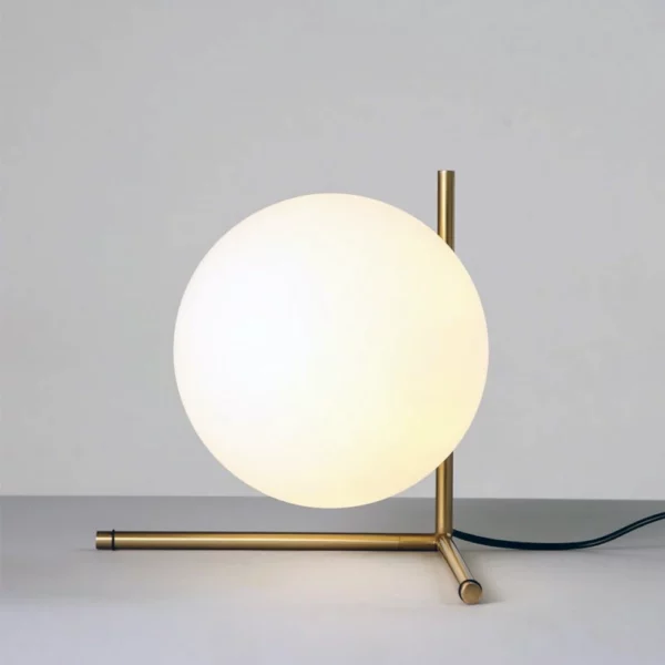 Retro Modern Brass Table Lamp - Image 4